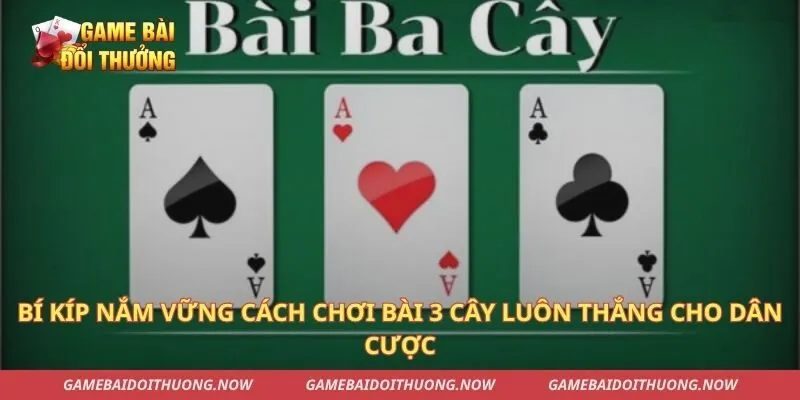 Bí Kíp Nắm Vững Cách Chơi Bài 3 Cây Luôn Thắng Cho Dân Cược